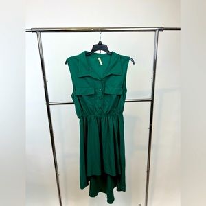 Green High Low Dress